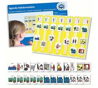 Agenda Hebdomadaire Français) (produit de communication visuelle en plastique et étanche pour l'autisme)