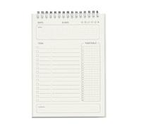 Agenda hebdomadaire journalier 160 pages lignées double face inscriptible - Carnet de notes - Carnet de notes - Planificateur académique - Journal de productivité