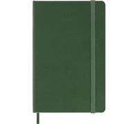 Agenda Hebdomadaire Moleskine 2027, Agenda de 12 Mois avec Espace pour Prendre des Notes, Couverture Rigide et Fermeture Élastique, Format Pocket 9x14 Cm, Couleur Vert Myrte
