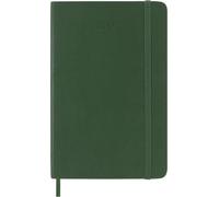 Agenda Hebdomadaire Moleskine 2027, Agenda de 12 Mois avec Espace pour Prendre des Notes, Couverture Souple et Fermeture Élastique, Format Pocket 9x14 Cm, Couleur Vert Myrte
