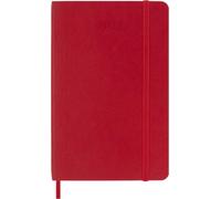 Agenda Hebdomadaire Moleskine 2027, Agenda de 12 Mois avec Espace pour Prendre des Notes, Couverture Souple et Fermeture Élastique, Format de Poche 9x14 Cm, Rouge Écarlate
