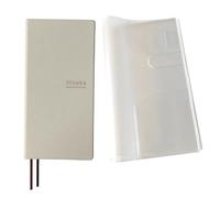 Agenda hebdomadaire non daté - Carnet de notes de poche - Carnet de rendez-vous - Carnet de notes A6 - Beige avec couverture