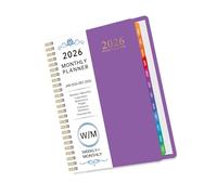 Agenda hebdomadaire professionnel 2026 144 pages datées à double spirale de janvier à décembre Gestion du temps