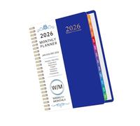 Agenda hebdomadaire professionnel 2026 144 pages datées à double spirale de janvier à décembre Gestion du temps