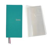 Agenda Hebdomadaire Sans Date - Carnet de Poche - Livre de Rendez-vous - Carnet de Notes A6 - Bloc-Notes pour Planification Hebdomadaire (Vert avec couverture)