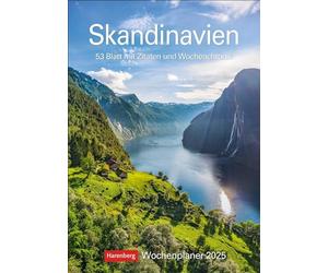 Agenda hebdomadaire scandinave 2025 - 53 feuilles avec citations et chronique hebdomadaire : calendrier photo pratique avec photos de rêve et espace pour ... calendrier hebdomadaire (planificateur