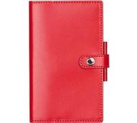AGENDA HEBDOPLAN 0915 ML Glossy Tranche dorée - 8,7x15,3 cm - pate de fermeture - Semainier - 12 mois de janvier à décembre Rouge G