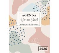 Agenda Infirmière Libérale 2026: organisateur et planificateur de tournées, 1 page par jour de 6h à 21h,+ km + CA et bilan mensuel, 385 pages en noir et blanc, Format A4.