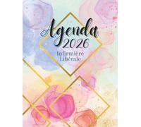 Agenda Infirmière Libérale: Planificateur de tournée, 1 JOUR = 1 PAGE, grand format, de 5h à 21h45, toutes les 15min, +RDV patients +km +CA +bilan comptable