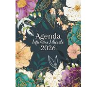 Agenda Infirmière Libérale: Planificateur de tournée, 2 JOURS/PAGE, de 5h à 22h, grand format, toutes les 30min, +RDV patients +km +CA +bilan comptable