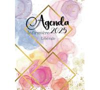 Agenda Infirmière Libérale: Planificateur de tournée,404 pages en noir et blanc,grand format,1 jour/page,de 5h à 21h45,toutes les 15min,+ RDV patients+ km+CA+bilan comptable
