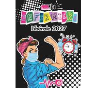 Agenda Infirmière Libérale: Planificateur de tournée,intérieur noir et blanc,grand format,1 jour/page,de 5h à 21h45,toutes les 15min,+ RDV patients+ km+C bilan comptable
