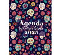 Agenda Infirmière Libérale: Planificateur de tournée,intérieur noir et blanc,grand format,1 jour/page,de 5h à 21h45,toutes les 15min,+ RDV patients+ km+CA+bilan comptable
