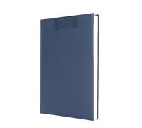 Agenda Janvier Décembre 2025 Classique Simili Cuir Journalier Civil Bleu Marque Page