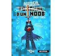 Agenda Journal d'un Noob 2025-2026 - Agenda fanfiction Minecraft - Agenda jeu vidéo - Rentrée scolaire 2025-2026