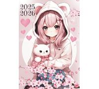 Agenda Journalier: 1 Jour par page | Pour enfant, fille | Primaire CP, CE1, CE2, CM1, CM2 | Ecole, Collège, Lycée, Université | Planificateur scolaire ... Cute, Mignon tout doux | Rose Beige fleurs