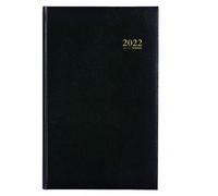 Agenda - Banque - 18x29cm - 768 pages indexées - Couverture noire - 1 jour/2 pages