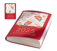 Agenda journalier 2025, carnet de réunion, planificateur annuel, carnet de rendez-vous étanche, carnet de rendez-vous pour bureau, maison, dossiers importants