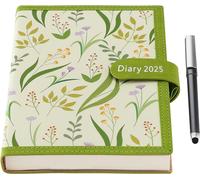 Agenda Journalier 2025 De Janvier 2025 À Décembre 2025 Une Page Par Jour Avec Stylo Et Poche Arrière Vert Format A5