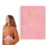 Agenda journalier 2025 | Journal pratique | Planificateur mensuel 2025 | Janvier 2025 à décembre 2025 | Planificateur de bloc-notes 2025 | Planificateur mensuel et hebdomadaire pour l'école au travail