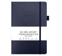 Agenda journalier 2026-2027 avec 384 pages de fermeture par bande élastique - Carnet académique 2026-2027 pour carnet de planification