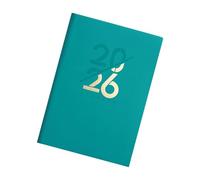 Agenda journalier 2026, 320 pages, couverture souple, en cuir, journal académique 2026, marque-pages pour planifier et gérer le temps