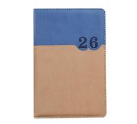 Agenda journalier 2026, 360 pages, daté, couverture souple, en cuir, avec mensuel coloré, pour une utilisation scolaire, tâches quotidiennes