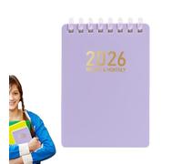 Agenda journalier 2026 à bobine souple Format de poche