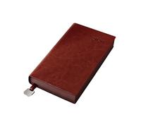 Agenda journalier 2026 avec couverture en similicuir souple, papier adapté pour une gestion efficace des tâches et un design portable
