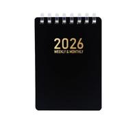 Agenda journalier 2026, format A7, de poche, souple, pour notes, projets, réunions, recherches