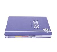 Agenda Journalier 2026 Pourpre, Carnet de Planification Annuel 365 Jours | Pages Non Datées, Calendriers de Référence Annuels, Papier sans Bavure, pour Rendez-travail
