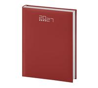 Agenda journalier 2027 - 17 x 24 cm - Samedi Dimanche séparé - Couverture caoutchoutée