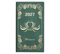 Agenda journalier 2027 - Format de poche - 365 jours - Agenda A6 | Carnet de notes A6 pour bureau, école, voyage, vacances, réunion, étude, travail, planificateur quotidien 2027