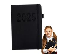 Agenda journalier A5 2025, 2025 - Bloc-notes - Bords colorés - Pour l'école, le travail, les voyages, les voyages d'affaires, la maison