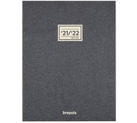 Agenda journalier Brepols Essenz - 16 mois - 2022/2023 - 21 x 27 cm - Gris anthracite Gris G