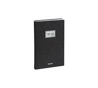 Agenda journalier brepols essenz 16m saturnus - 16 mois - 2022/2023 - 13,3 x 20,8 cm - gris anthracite - brepols