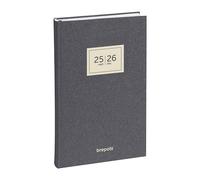 Agenda journalier brepols essenz 16m saturnus - 16 mois - 2022/2023 - 13,3 x 20,8 cm - gris anthracite - brepols G