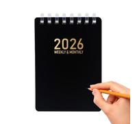 Agenda journalier format A7 avec date | Calendrier journalier - Enregistrement rapide - Écriture créative - Notes de terrain pour l'université, le bureau