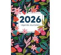 Agenda Journalier: Grand Format A4 - une page par jour - 365 jours avec horaires