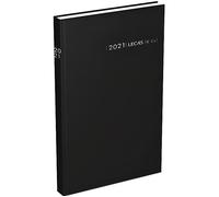 Agenda LECAS Civil Couronne Euros-Centimes Année 2026 Journalier Format 12x17 cm Couverture Rigide Noire