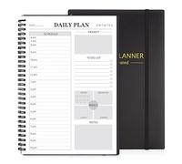 Agenda journalier non daté, carnet pour homme/femme, noir