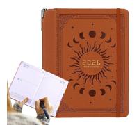 Agenda journalier - Petit carnet de notes de 21,6 cm pour objectifs, rendez-vous mensuels avec suivi des tâches - Journal de travail pour bureau, organisation, école, journal, rappel de calendrier