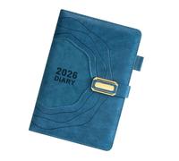 Agenda journalier pratique 2026 avec couverture en cuir synthétique et papier à pois adapté pour une écriture lisse Doyleaf Paper Notebook