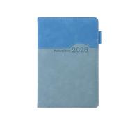 Agenda journalier professionnel 2026, 400 pages, daté, en cuir synthétique, avec onglets mensuels colorés pour planification quotidienne, journal de voyage