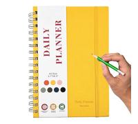 Agenda journalier sans date, carnet avec liste de choses de,Journal d'entraînement à couverture rigide, carnet avec agenda sans date - Journal de fitness A5, journal de suivi des habitudes
