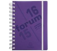 EXACOMPTA Agenda Scolaire Journalier 12x17 Forum Linicolor violet