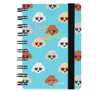Agenda Journalier Spiralé Petit,12 Mois,Journal De Janvier 2025 À Décembre 2025,Planificateur Pliable 2025/2026,Fermeture Avec Élastique,Poche Finale,Carnet D'adresses,8,5 X 13 Cm,Sky