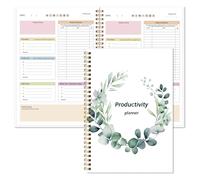 Agenda journalier TDAH pour adultes, hommes et femmes - Agenda journalier de productivité non daté pour TDAH pour neurodivergent, organisation, gestion des tâches, journal ciblé avec couverture rigide