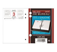 Agenda - LECAS - Bloc Date à Gauche 100735507 - 8,5 x 11,5 cm - Prise de rendez-vous à gauche - Papier blanc