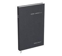 Agenda Lecas Carre Euros Cents Edition Limitée 14x22 1 Jour par Page 2026 Anthracite